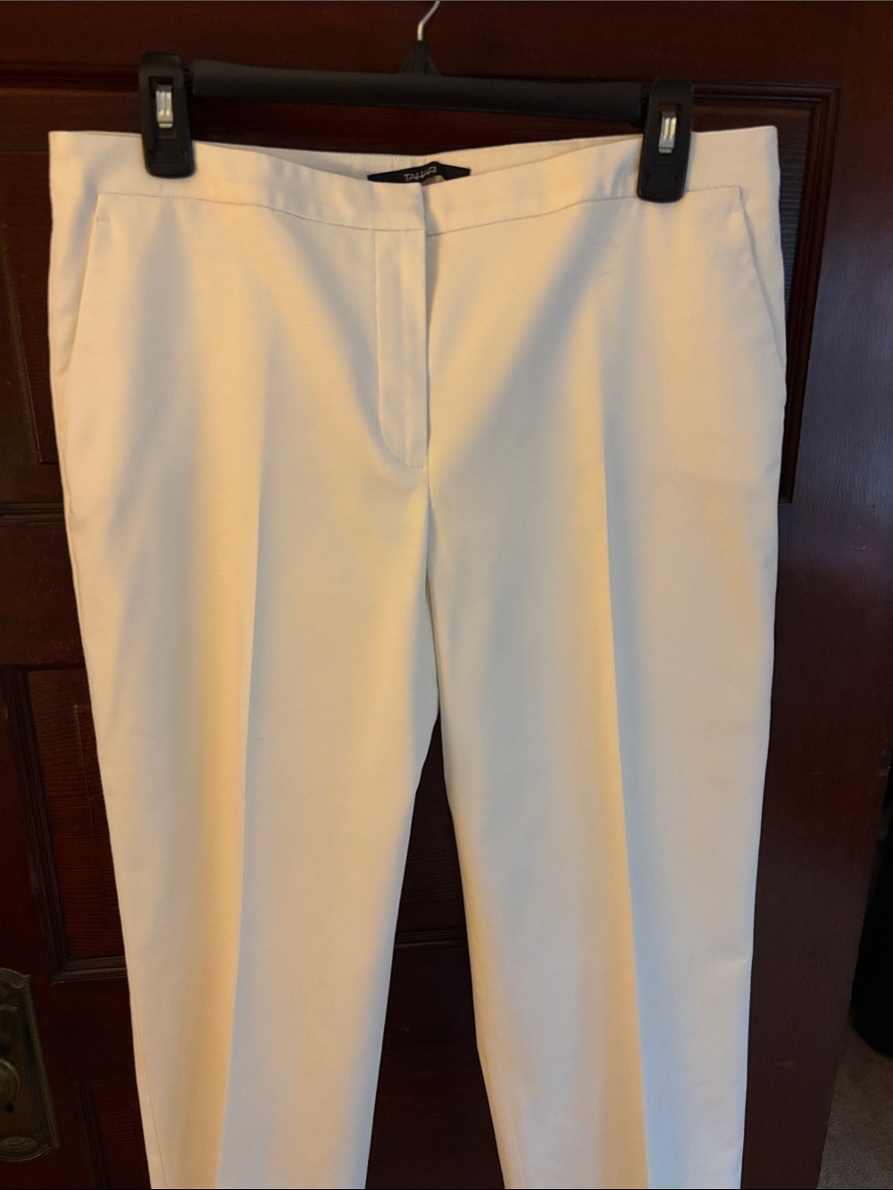 Tahari Slim Straight White Women’s Dress Pants